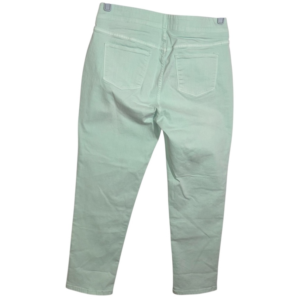 Soft Surroundings Jeans Ultimate Denim Pull On Straight Leg Mint Green Size PM - Picture 5 of 13